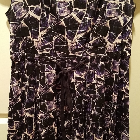 Vera Wang purple and black dress - Picture 4 of 7